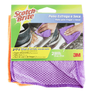 Pano Esfrega E Seca 2 Unidades Scotch 3M