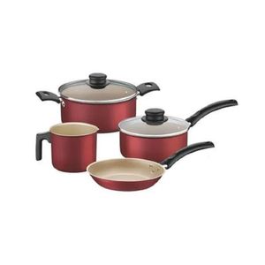 Conjunto de Panelas Turim 4 Peças Antiaderente Vermelho Tramontina