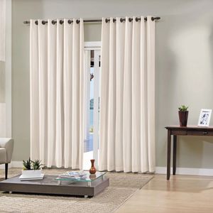 Cortina Pratika Lisa Slim Areia 260x230 Cm Bella Janela