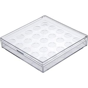 Porta 25 Cápsulas Nespresso Transparente Com Tampa Paramount