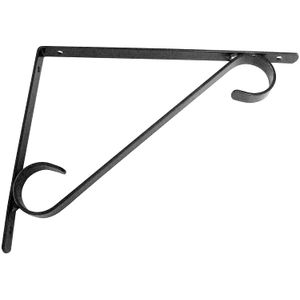 Suporte Mão Francesa Colonial Preto 25 Cm Pratk