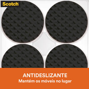 Protetor Adesivo Anti-Risco Redondo Preto P 12 Peças 3M