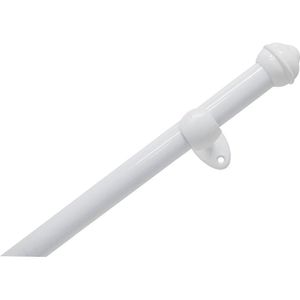 Kit para Varão Prátiko Pro 28 Mm 3 M Com 3 Suporte Branco Bella Arte