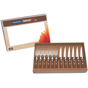 Conjunto Churrasco Inox 12 Peças Tradicional 22299002 Tramontina