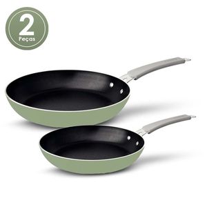 Frigideira 2 Peças Alumínio Verde Tramontina