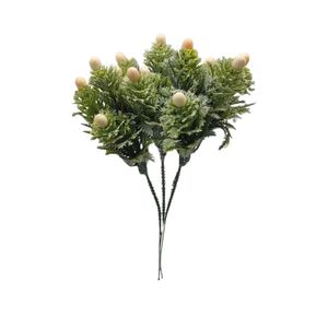 Folhagem Pick Com Frutinha Plástico 24 Cm Flor Arte