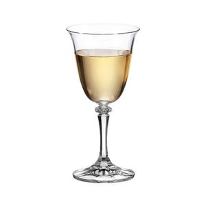 Jogo de Taças Para Vinho Branco 6 Peças Bohemia Branta 250 Ml Dayhome