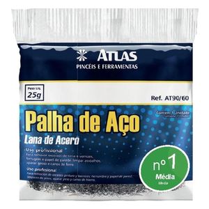 Palha de Aço Média Numero 1 - AT90/60 - Atlas