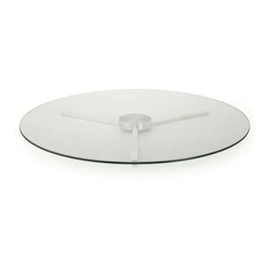 Centro de Mesa Prato de Vidro Giratório F 70 cm Forma Collection