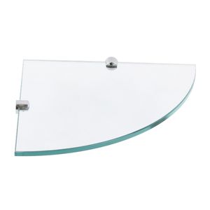 Prateleira de Vidro Glass Canto 200x200x8 Mm Incolor Tempernorte