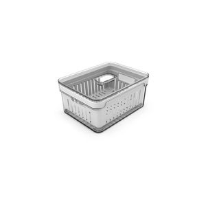 Organizador Clear Fresh Natural Com Cesto 2,2 Litros Ou