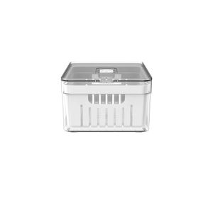 Organizador Clear Fresh Natural Com Cesto 2,2 Litros Ou