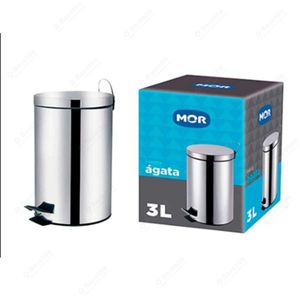 Lixeira Inox 3 Litros Ágata Mor