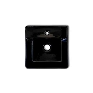 Cuba de Apoio Moby Preta 35x35 Cm Luzarte
