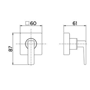 Acabamento Para Registro Base 1/2" e 3/4" Cromado Docol