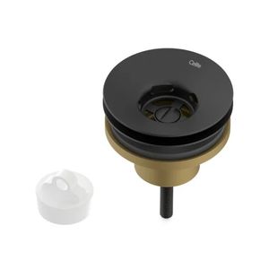 Válvula Para Lavatório Universal Com Tampa Preto 7/8" Celite