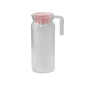 Jarra de Vidro Diamante Com Tampa 1,2L Plasvale