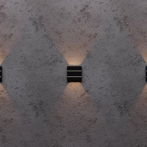 Arandela LED Pilar Preto 6W 3000K Taschibra