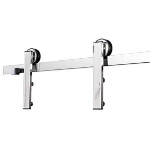Kit Para Porta de Correr Inox Polido 2M Silvana