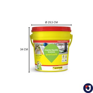 Manta Líquida Branca Latão 18 Kg Quartzolit