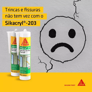 Selante Sikacryl 203 280 Ml Branco Sika