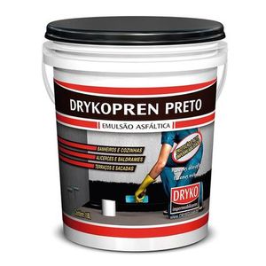 Emulsão Asfaltica Drykopren Preto Latão 18 Litros Dryko