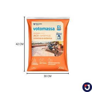 Argamassa ACII 20 KG Cinza Votomassa