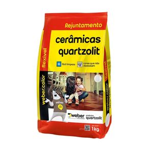 Rejunte Weber Flexível Cinza Ártico 1 Kg Quartzolit