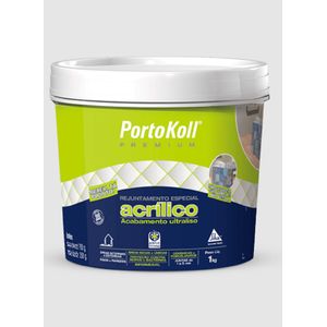 Rejunte Acrílico Preto Intenso Balde 1 Kg Portokoll