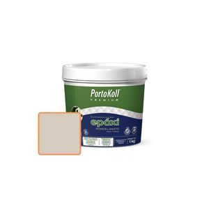 Rejunte Epóxi 1 Kg Cinza Platina Portokoll