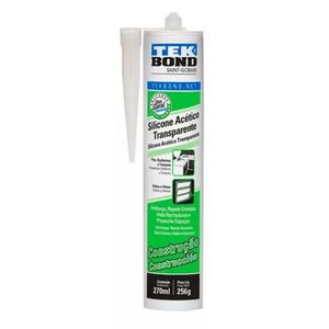 Adesivo Silicone Acético Transparente 256 Gramas Tekbond