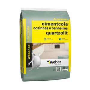 Argamassa Cozinhas e Banheiros 20 Kg Quartzolit