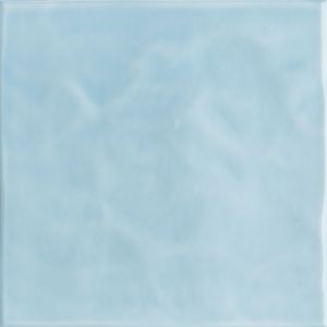 Pastilha Cerâmica Azul Céu Onda Brilhante 20x20 Cm 1,48 M² Eliane