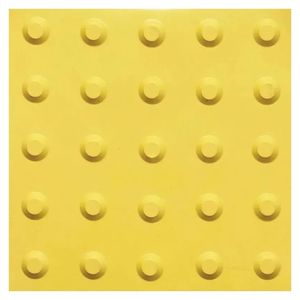 Piso De Demarcação Tátil Alerta 25x25 Cm Amarelo Kapazi (Preço/Peça)