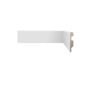 Rodapé Tech Branco 7x240 Cm Liso 2,40 M² Biancogres