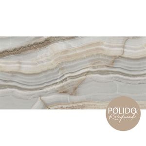 Cerâmica Gran Onix Perola Polido Retificado 60x120 Cm 2,16 M² Formigres
