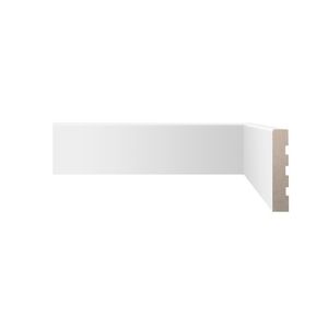 Rodapé Clássico Branco Liso 7 Cm 2,40 M² Biancogres