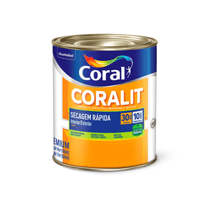 Tinta Esmalte Coralit Zero Brilhante Branco Gelo 900 Ml Coral