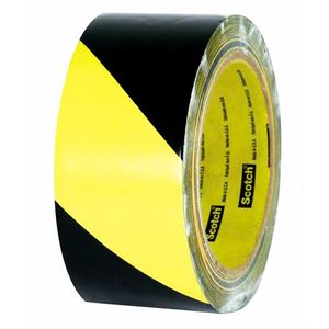 Fita Zebrada Amarelo E Preto 50 Mm x 33 M Rolo 766 3M