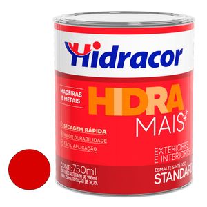 Tinta Esmalte Hidra Mais Vermelho 750 Ml Hidracor