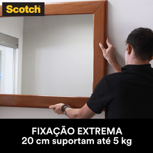 Fita Fixa Forte Extreme Transparente 24 Mm x 2M 3M
