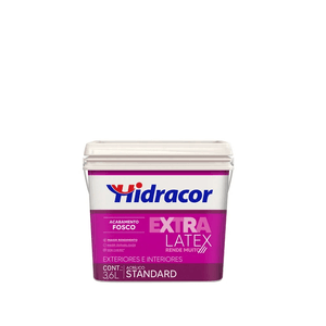 Tinta Acrílica Fosca Extralatex Rosa Grena Galão 3,6 Litros Hidracor