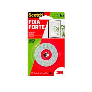 Fita Dupla Face Espuma Fixa Forte 24MmX1,5M 3M