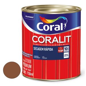Tinta Esmalte Coralit Secagem Rápida Conhaque 750 Ml Coral