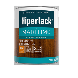 Verniz Incolor Marítimo Hiperlack 750 Ml Hidracor