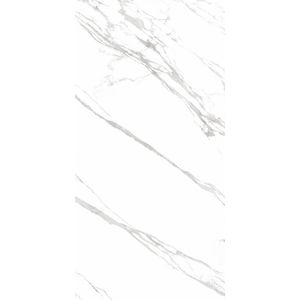 Porcelanato Polido Marmo Branco 120x240 Cm 2,88 M² Eliane