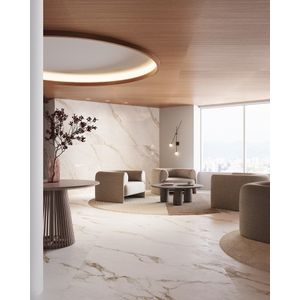 Porcelanato Marmo Perla Lux Polido 90x180cm 3,20 M² Biancogres
