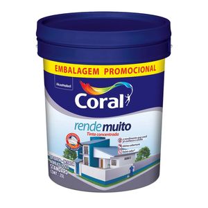 Tinta Rende Muito Fosca Branco Neve Latão 20 Litros Coral