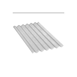 Telha Ondulada De Fibrocimento 2,44x1,10 Cm 6 Mm Cinza Brasilit