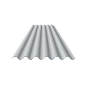 Telha Ondulada de Fibrocimento 213 x 110 Cm 6 Mm Cinza Brasilit